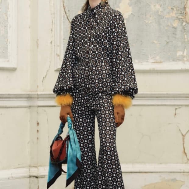 멀버리 패턴 블라우스/셔츠 IT 40