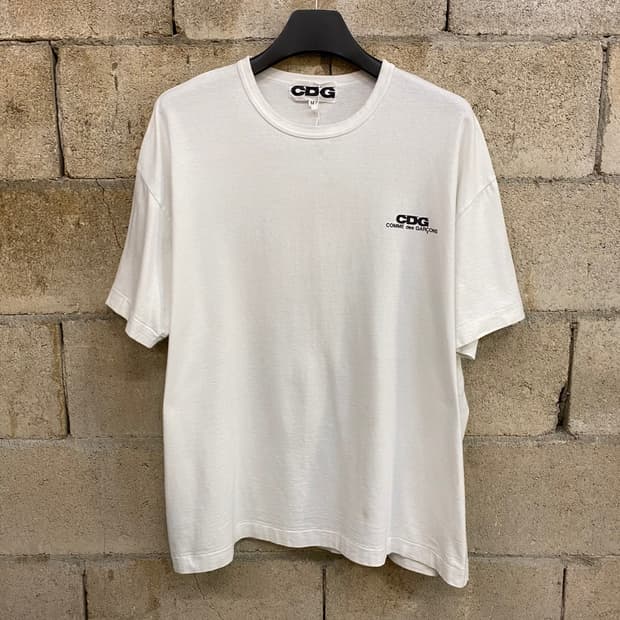 CDG 꼼데가르송 오버사이즈 로고 반팔 티셔츠