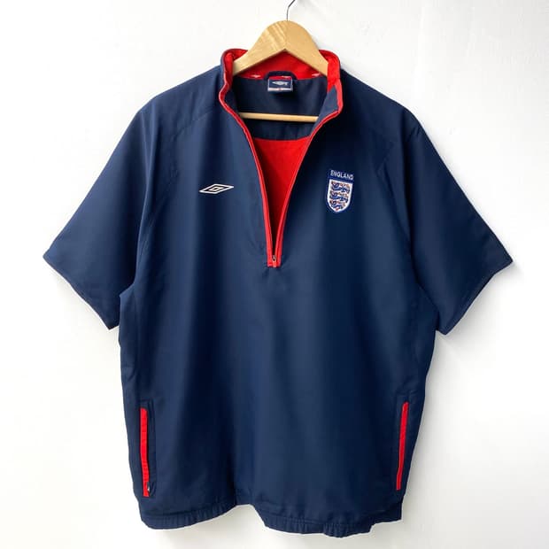 [XL] 00s Umbro 엄브로 잉글랜드 축구팀 하프집업 웜업