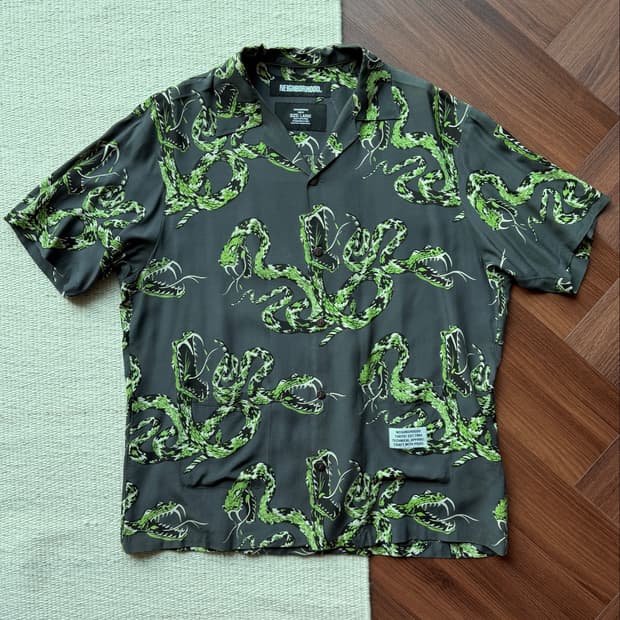 네이버후드 ALOHA RATTLESNAKE 반팔 셔츠 L