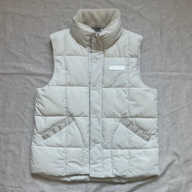 에디바우어 패딩 베스트 아이보리