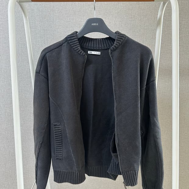 자라 니트 집업