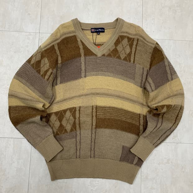 Joseph 브이넥 패턴 니트 #375