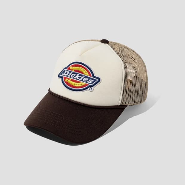 빅로고 트러커 메쉬 캡 Brown