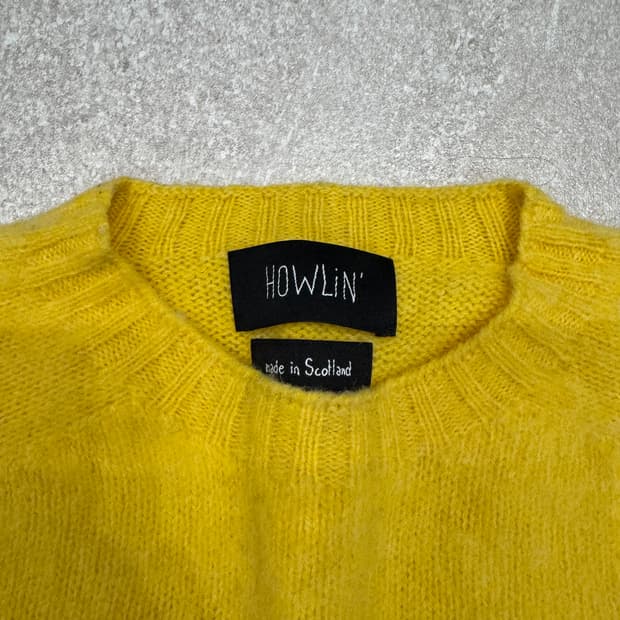 HOWLIN 하울린 쉐기독 니트 L 옐로우 노랑