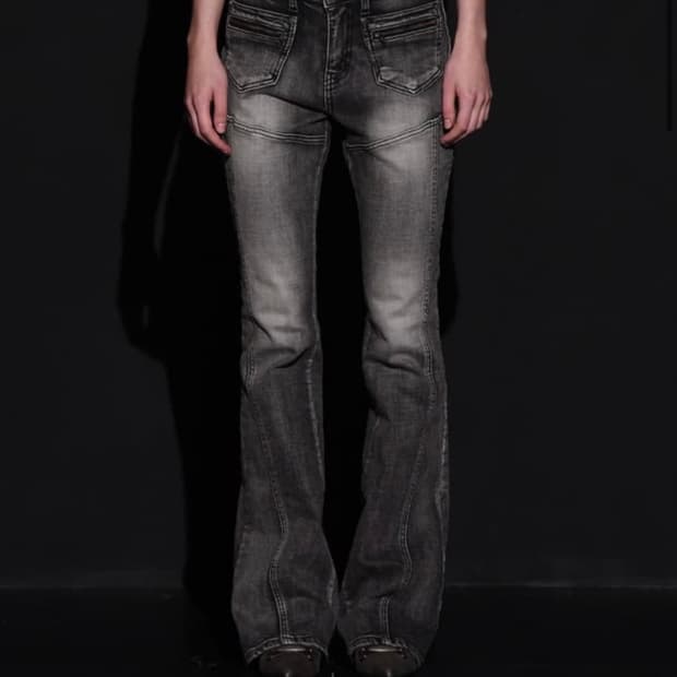 보헴서 FRONT POCKET BOOTS CUT DENIM PANTS