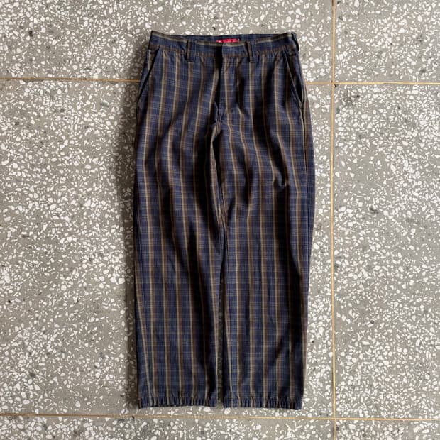 슈프림 플레이드 워크 팬츠