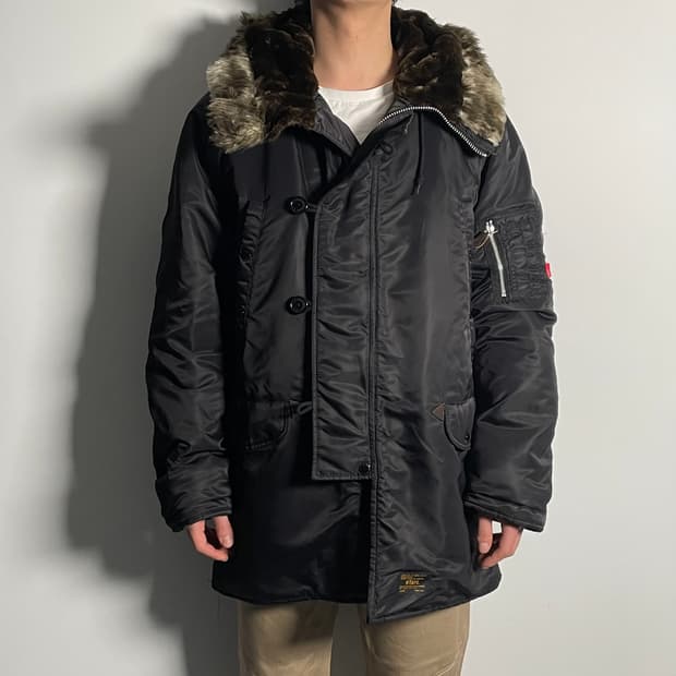 더블탭스 N3B 검정 야상 자켓 (on.62)  