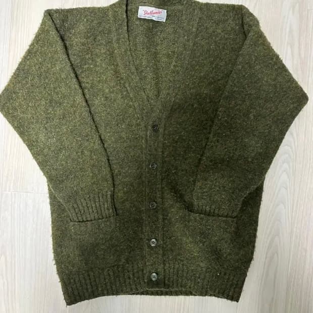 Shetlander Cardigan 42사이즈 올리브