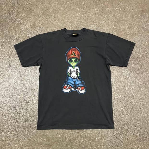 90s 에일리언 워크샵 그래픽 티셔츠 (105)