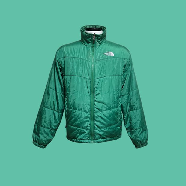 노스페이스 그린 경량패딩 