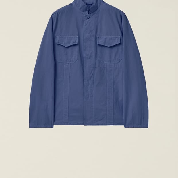 EE 밀리터리 셔츠 자켓 블루 XL