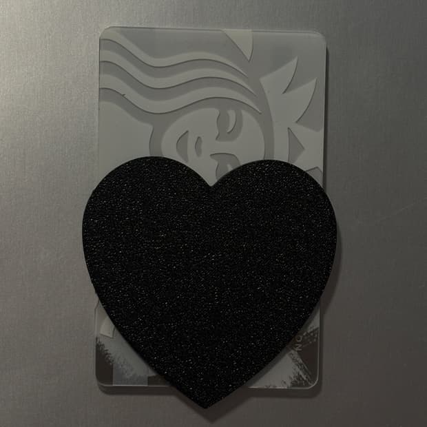 Heart holder-black