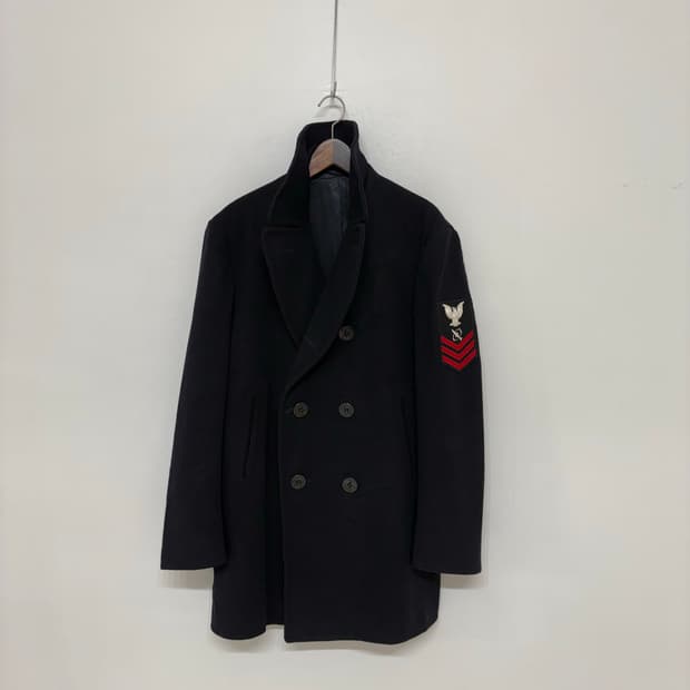 60's USN Kersey Wool 8button Pea Coat