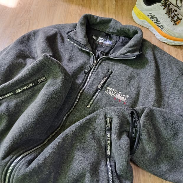 first down 퍼스트다운 후리스 플리스 누빔 점퍼 자켓