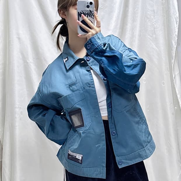 메종 미하랴 야스히로 x GU 컬러블록 워크웨어 자켓 
