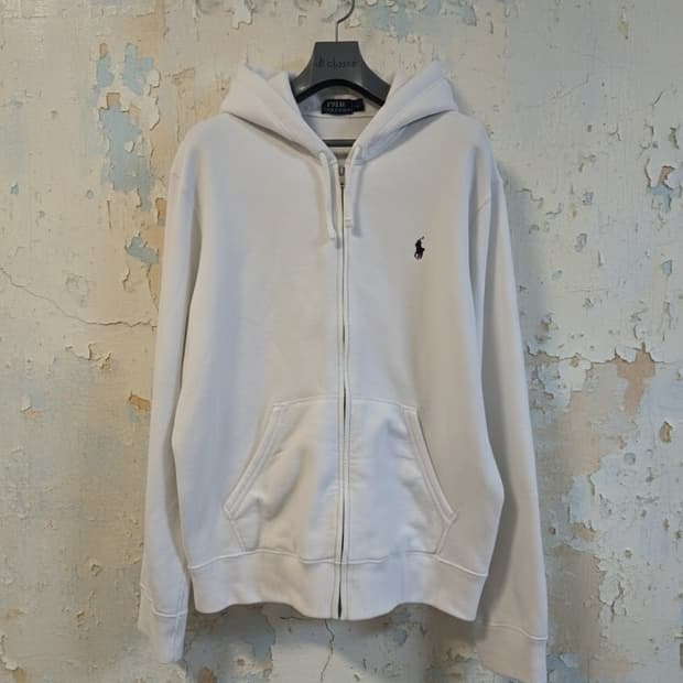 폴로 랄프로렌 후드집업 L 흰색
