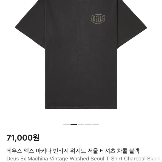 Deus Ex Machina Vintage Washed Seoul T-S