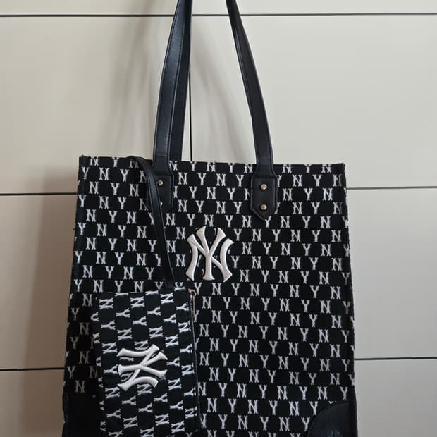 MLB 모노그램 자카드 토드백/숄더백