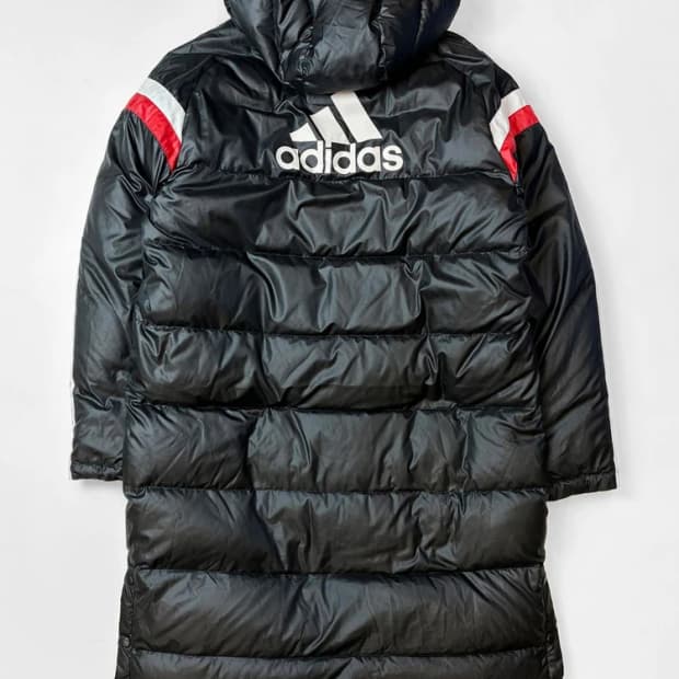 아디다스 콘디보 빅로고 롱 패딩 PN5436
