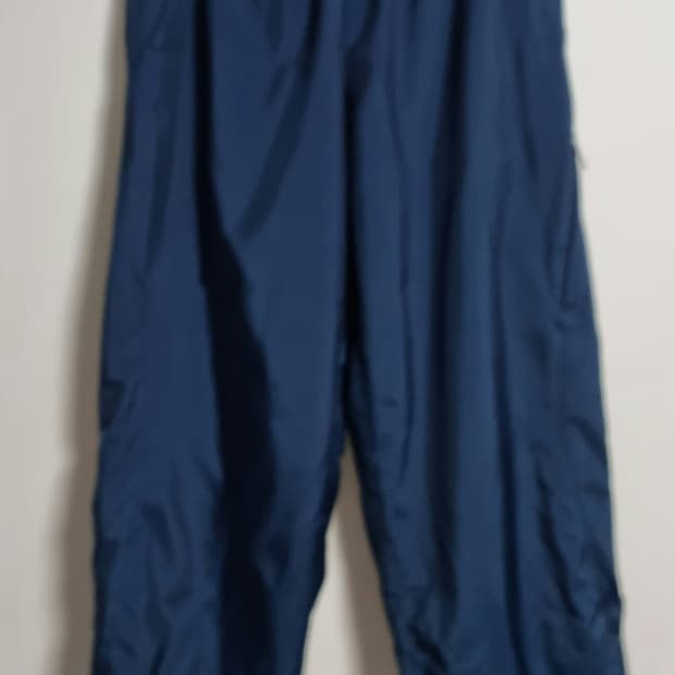 L ) 데상트 네이비 기모 트레이닝 우븐팬츠