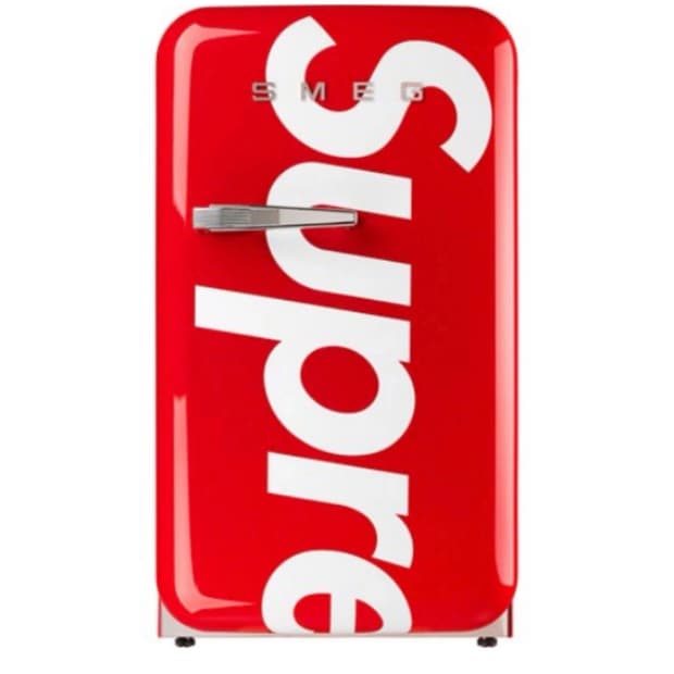 슈프림 smeg 미니냉장고
