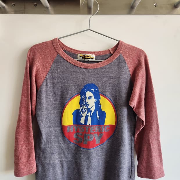 히스테릭 글래머 히스테릭 스파이 3/4 슬리브 티셔츠 7부 롱슬리브