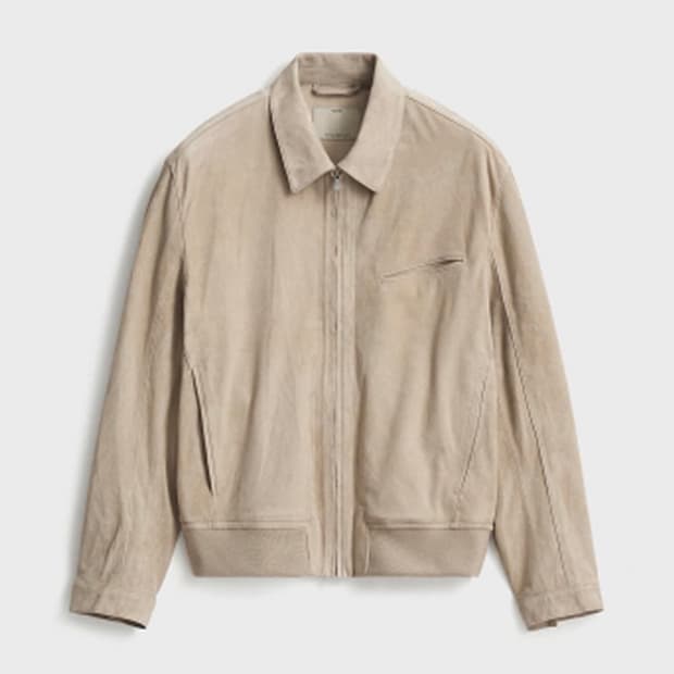 포터리 고트스킨 스웨이드 자켓 3 베이지