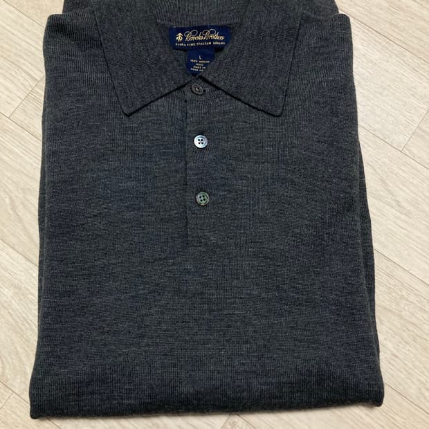 브룩스브라더스 울 카라 니트 L(105) 판매