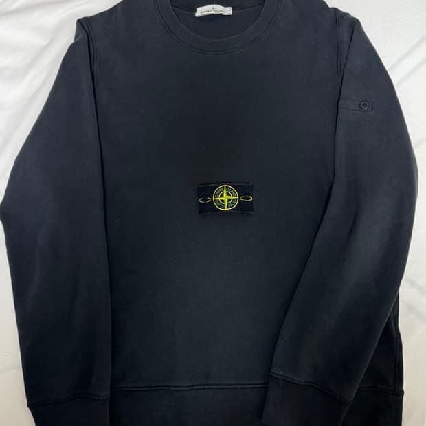 [L]21FW 스톤아일랜드 크루넥 블랙 맨투맨