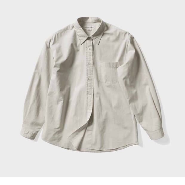 [L] 토마스모어 페이디드 셔츠 다크스노우