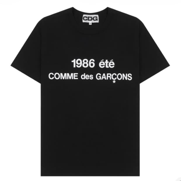 CDG 1986 Comme des Garcons T-Shirt Black