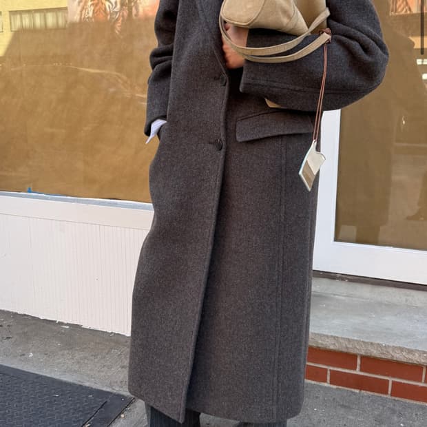 ORE Mog 벨티드 코트 M.Brown