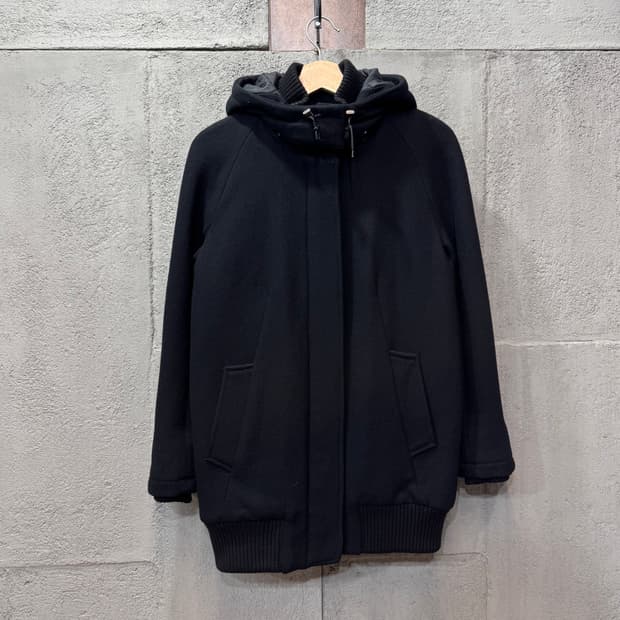 라코스테 울 블루종 후드 자켓 (S)  