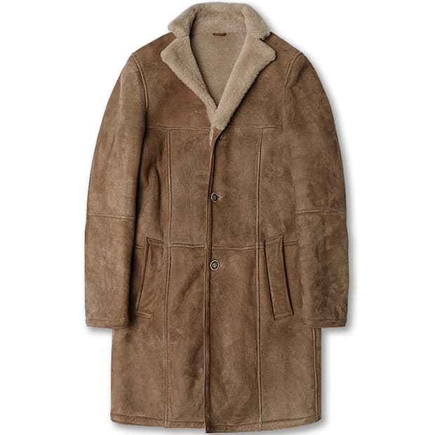 엠메띠 [Emmeti] 양가죽 스웨이드 오리지널 무스탕 롱 코트