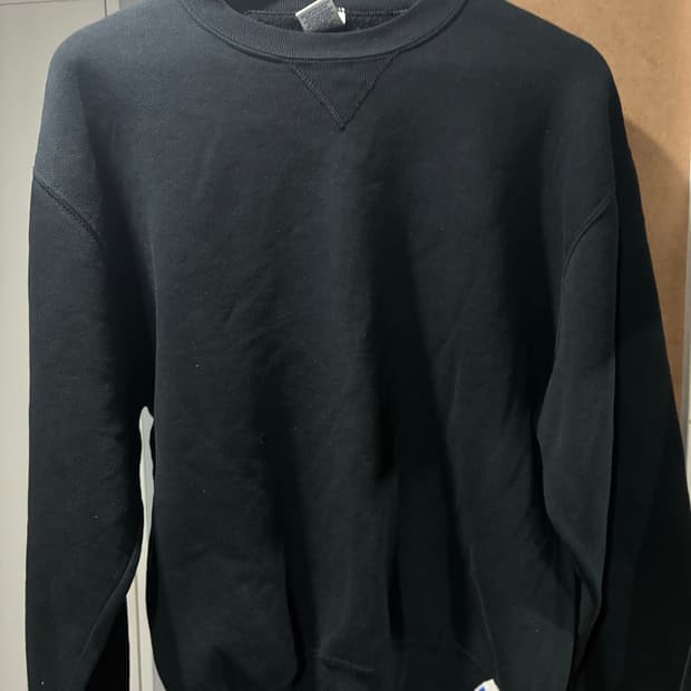 90s 러셀 스웻 블랙 M