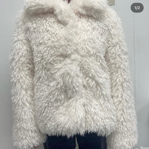 PONYTAIL 퍼 자켓 milk