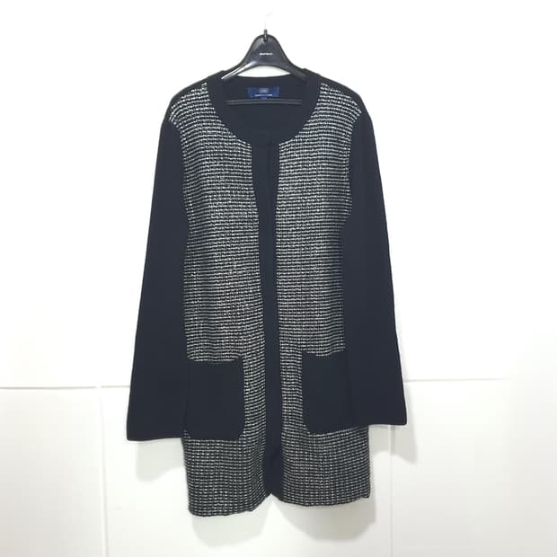 고비 GOBI 캐시미어 100% 트위드 롱 가디건 자켓 사이즈 S