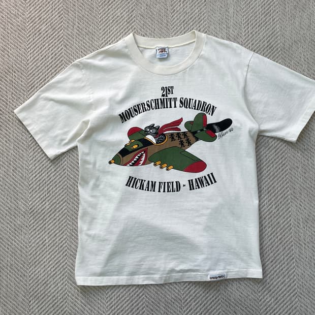 크레이지 셔츠 usa 마우저스슈미트 스쿼드론 반팔티셔츠