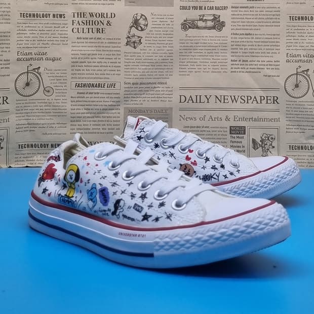 컨버스 X BT21 스니커즈 245