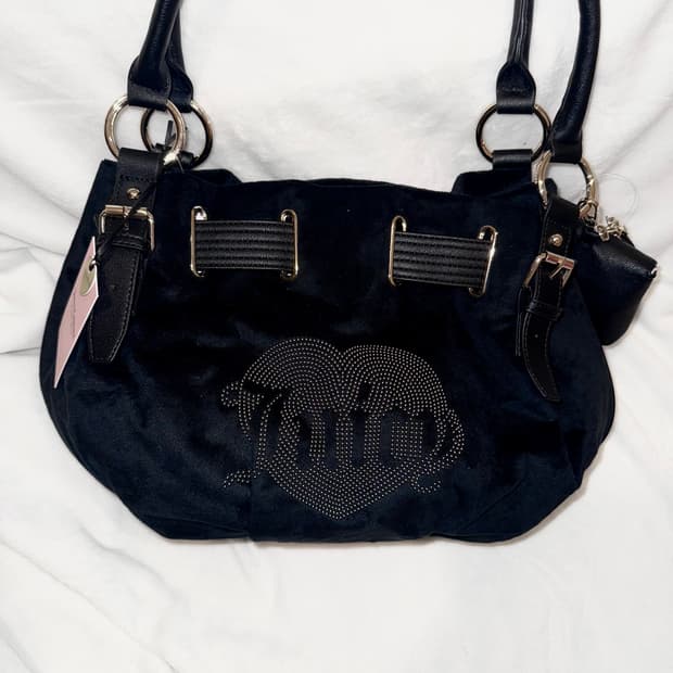 쥬시꾸뛰르 벨벳 숄더백 토트백 베이비베어 베메클 핀터깔 갸루 