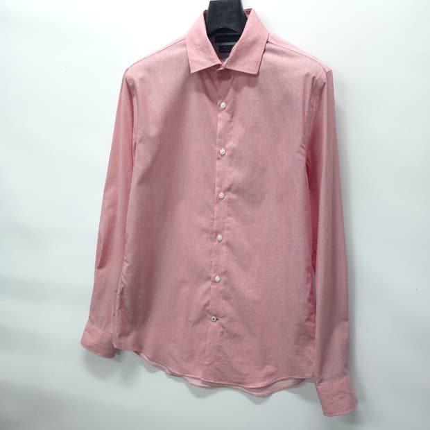 타미힐피거 THFLEX 수피마 슬림핏 스트레치 셔츠 (핑크/95)