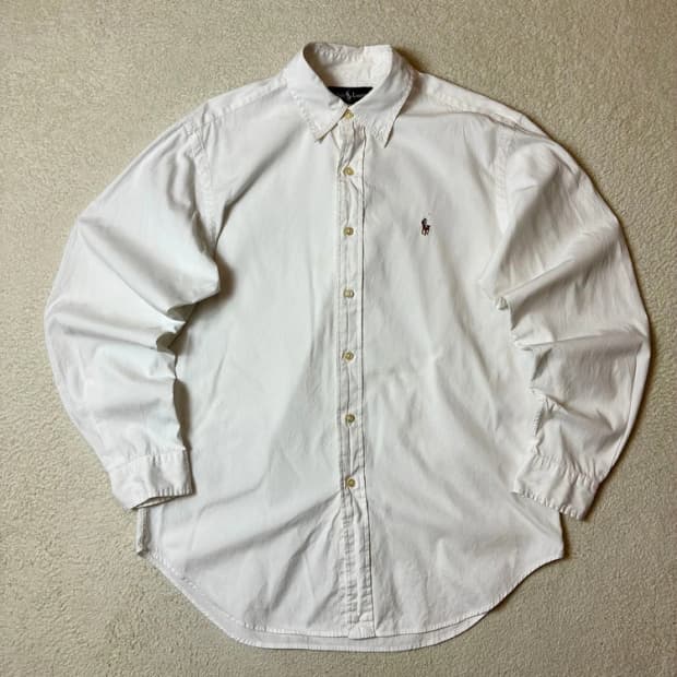 폴로 랄프로렌 00's 화이트 옥스퍼드 셔츠 PN6529