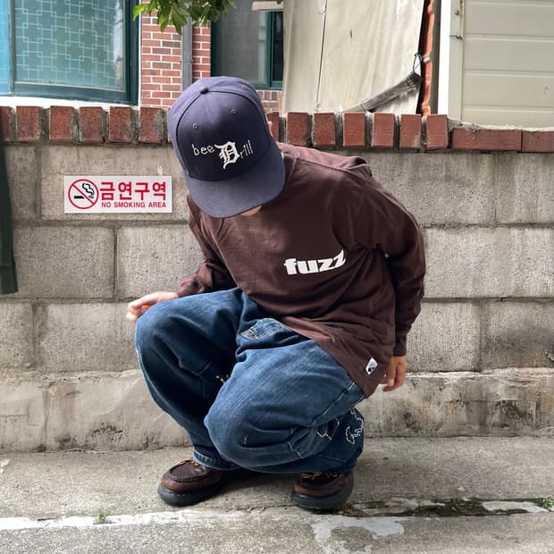 퍼즈 fuzz 브라운 롱슬리브