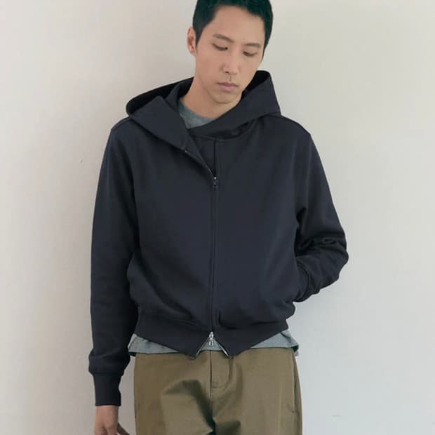 llud 러드 후드집업 차콜 L