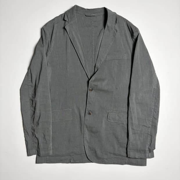 시리즈 린넨 블렌드 싱글 블레이저 자켓 R1286
