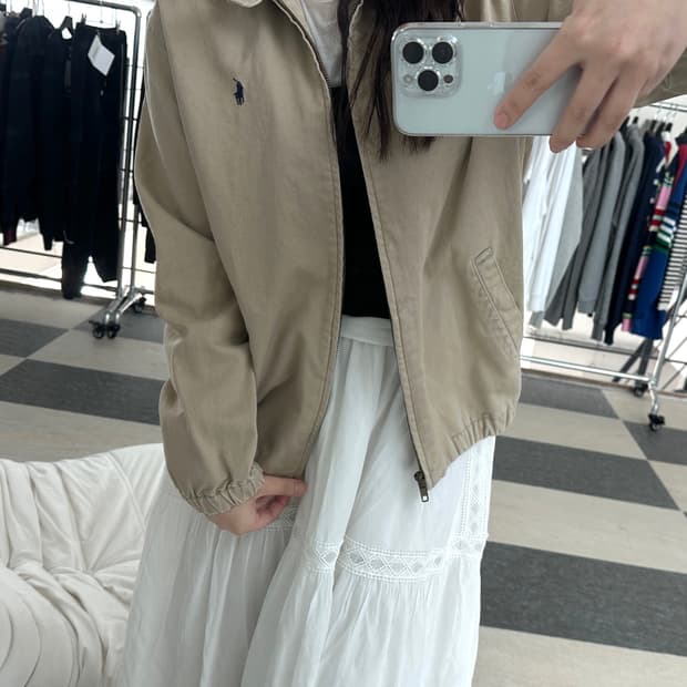 폴로 랄프로렌 베이지 해링턴 자켓 