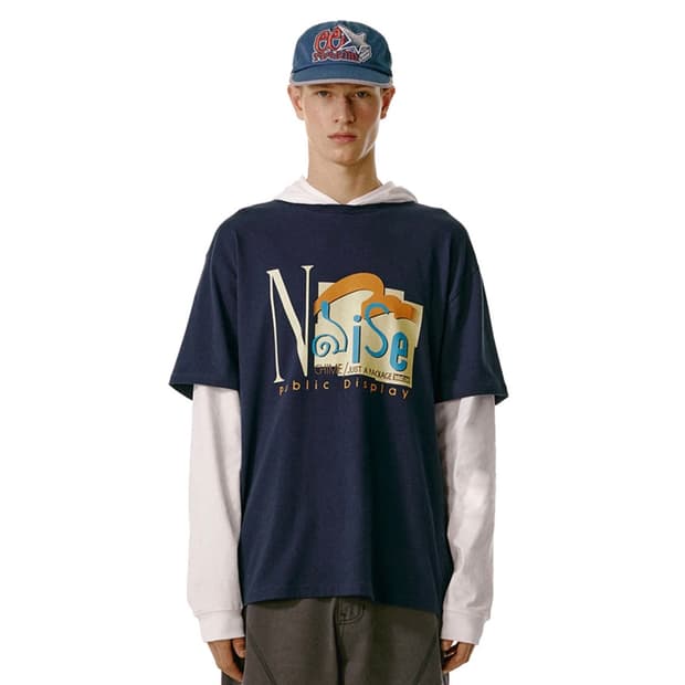 [Teket]테켓 Noise Layered Hooded Tee 레이어드티