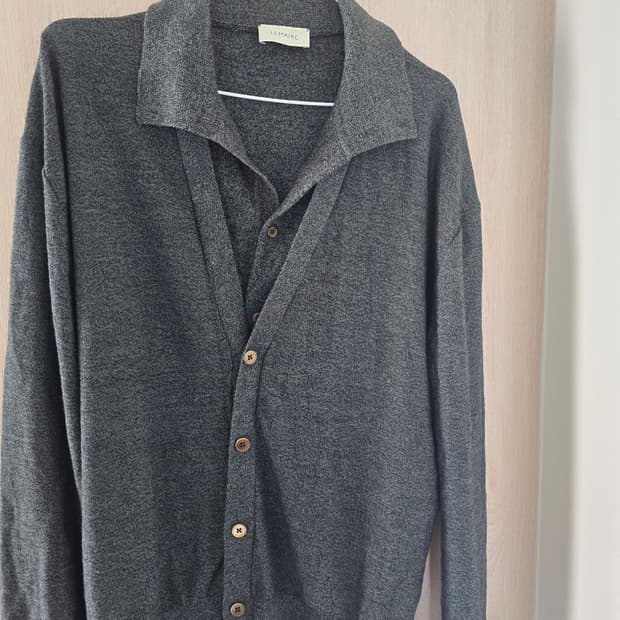 르메르 더블레이어드 가디건 그레이 L