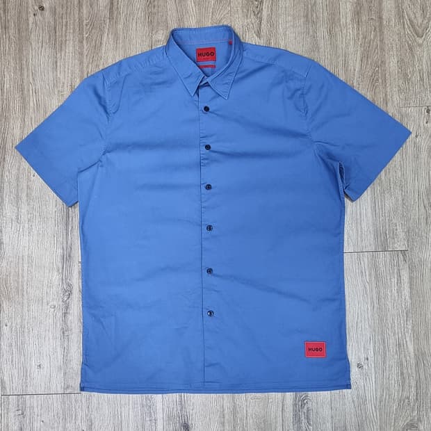 휴고보스 스트레치 릴렉스핏 반팔 셔츠 XL _ 남성